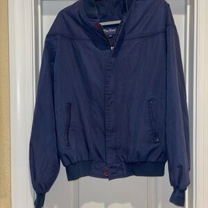 PAR FOUR SPORTSWEAR SIZE LT MENS NAVY JACKET VINTAGE